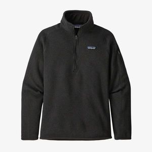 Patagonia Women's Better Sweater 1/4-Zip Fleece in Black